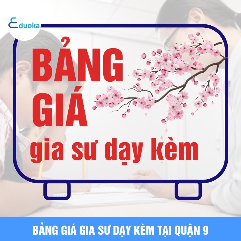 Bảng giá gia sư dạy kèm tại quận 9