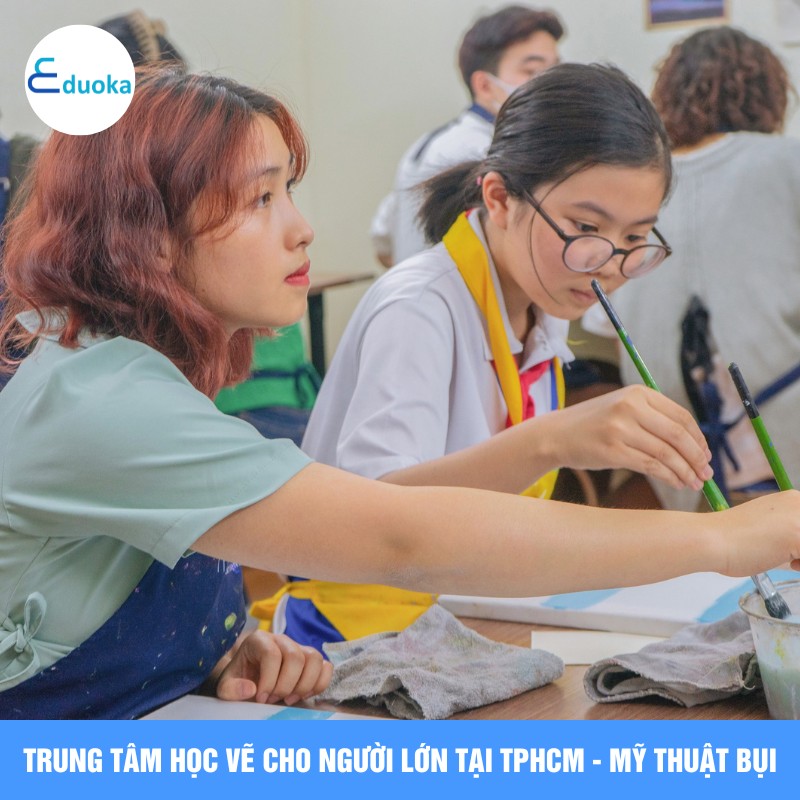 Trung tâm học vẽ cho người lớn tại TPHCM - Mỹ thuật Bụi