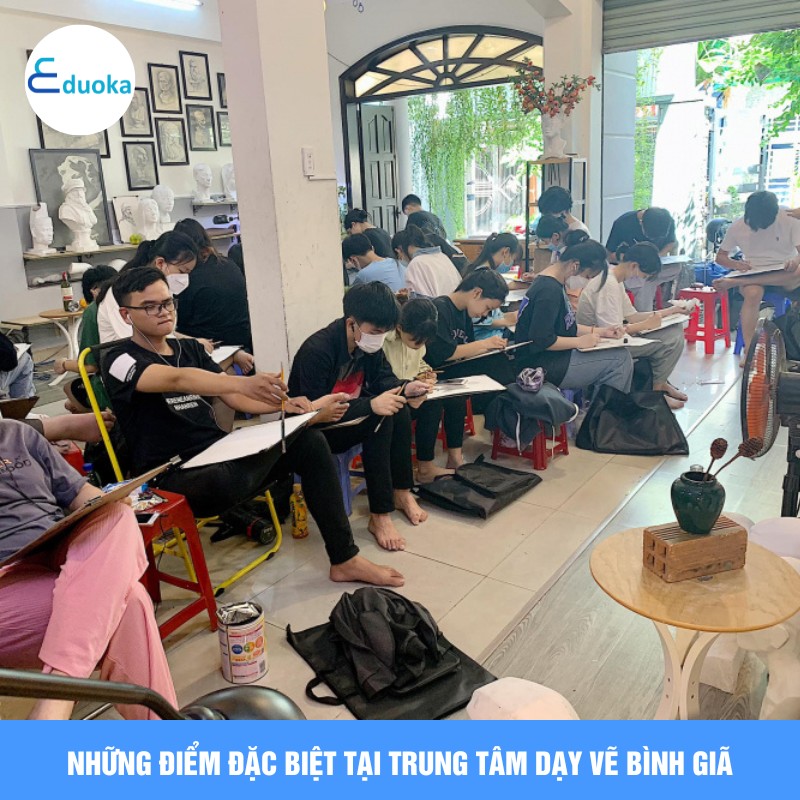 Những điểm đặc biệt tại trung tâm dạy vẽ Bình Giã