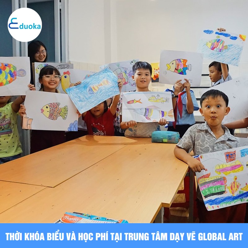 Thời khóa biểu và học phí tại trung tâm dạy vẽ Global Art
