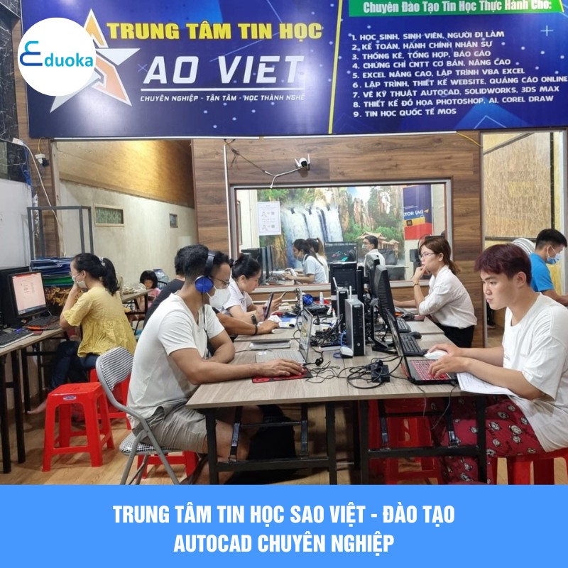Trung tâm Tin học Sao Việt - Đào tạo Autocad chuyên nghiệp