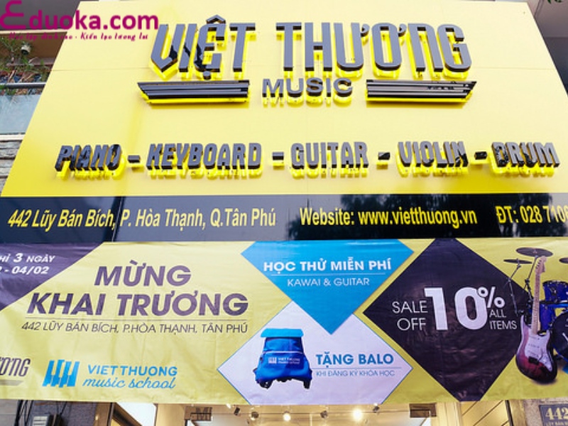 Việt Thương Music School - Trung tâm dạy âm nhạc quận Tân phú
