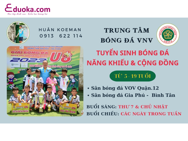 Trung tâm Dạy Bóng Đá VNV - Koeman Huân