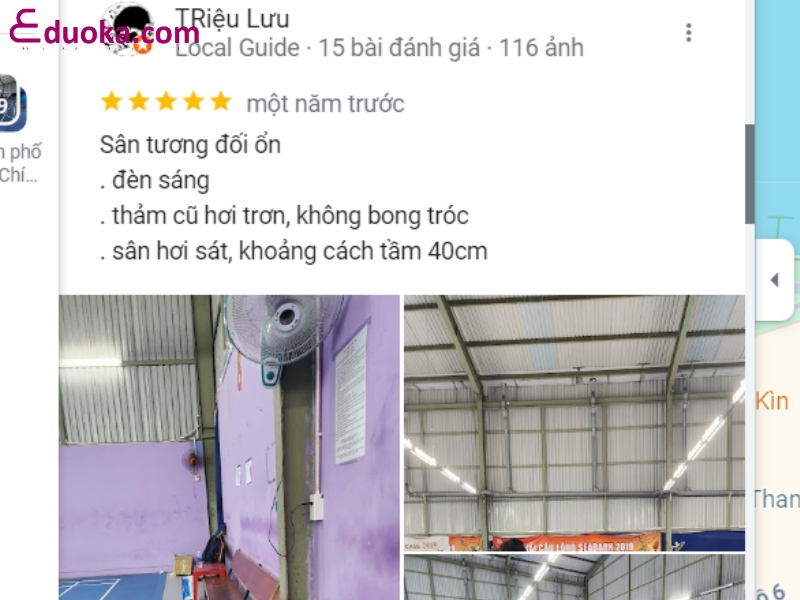 Nhận xét của các vợt thủ về sân cầu lông Tada (Thanh Đa)