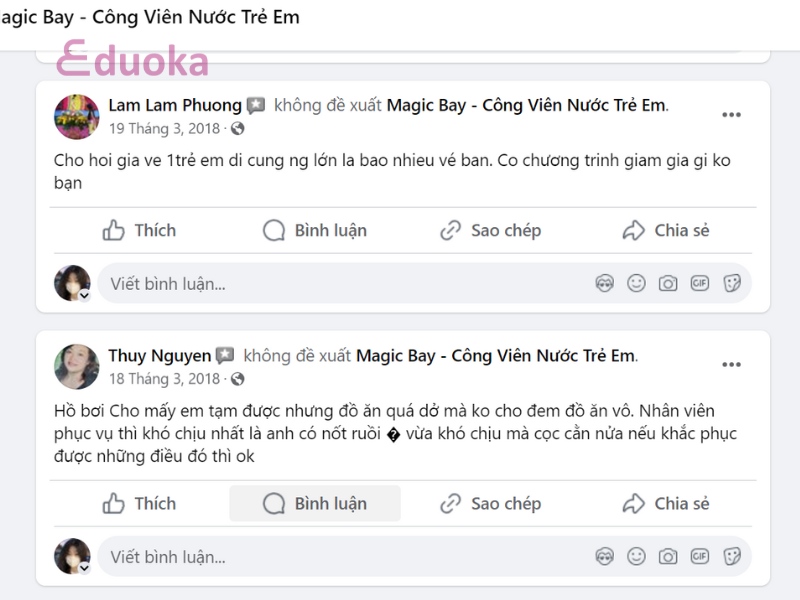 Đánh giá của khách hàng về Hồ Bơi Magic Bay