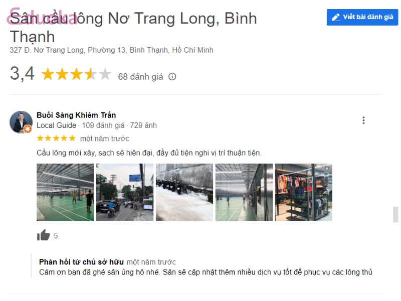 Những trải nghiệm thực tế về Sân cầu lông Nơ Trang Long Bình Thạnh