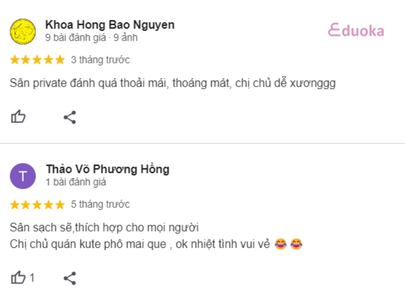 Cảm Nhận Từ Các Vợt Thủ Về sân cầu lông Phù Đổng