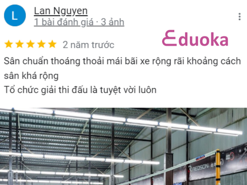 Nhận xét của các vợt thủ về sân cầu lông Quang Vinh