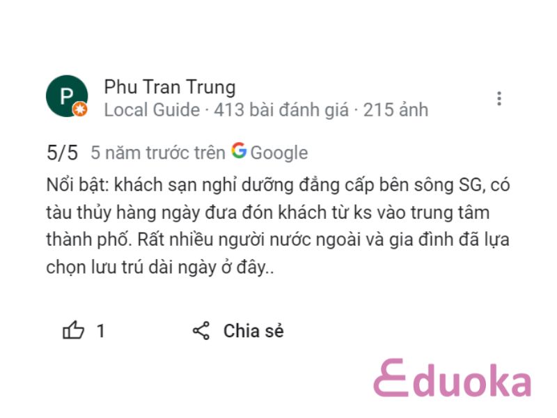 Đánh Giá của Khách Hàng về Bể Bơi Khu căn hộ Sài Gòn Domaine Luxury