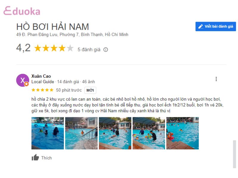 Đánh Giá Của Khách Hàng Về Hồ Bơi Hải Nam