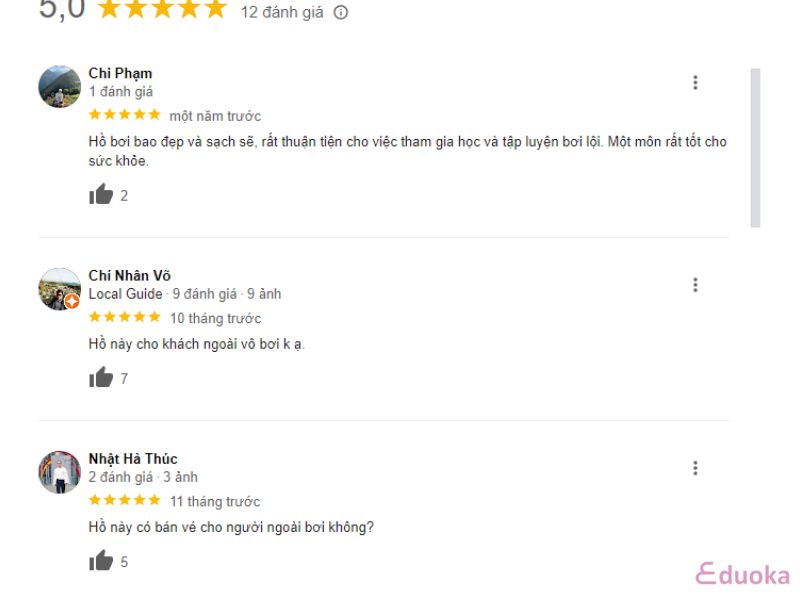 Đánh Giá Của Khách Hàng Về Hồ Bơi