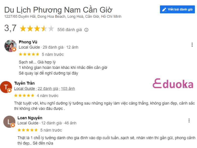 Đánh giá và Cảm nhận của Khách hàng về Bể bơi tại khu du lịch Phương Nam Cần Giờ