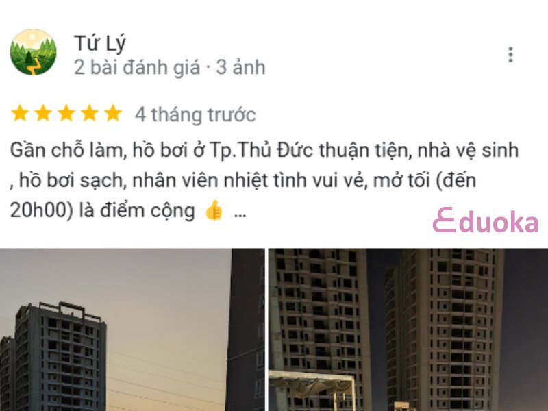 Đánh Giá của Khách Hàng về Hồ Bơi CBD Quận 2