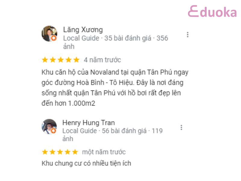 Đánh giá của khách hàng về Bể Bơi Richstar Residence Khu 1