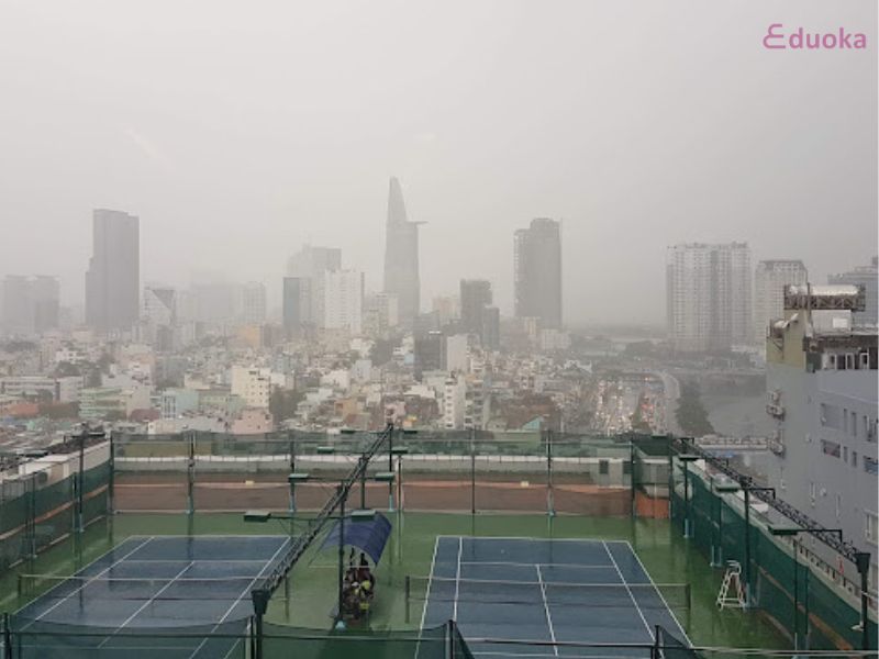 Giới thiệu chung sân tennis tòa nhà Samco 