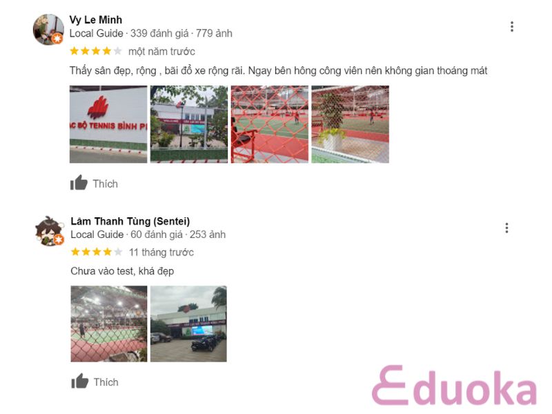 Trải Nghiệm Của Khách Hàng Về Binh Phu Tennis Club