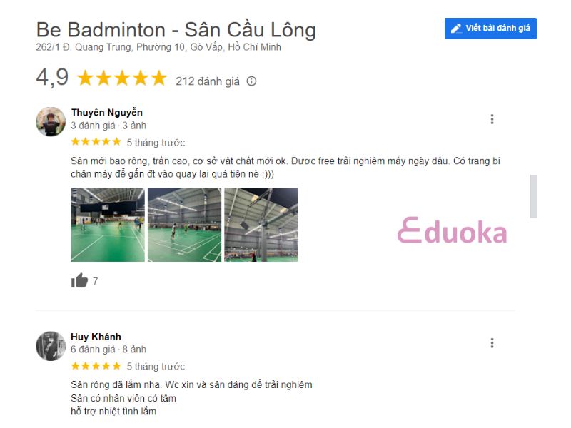 Nhận xét và Trải Nghiệm của Các Vợt Thủ về Be Badminton