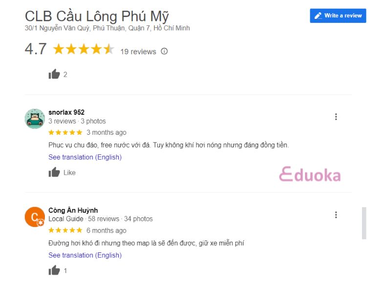 Đánh Giá Của Các Vợt Thủ Về CLB Cầu Lông Phú Mỹ