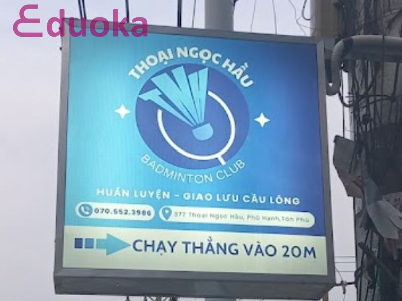 Sơ lược về sân cầu lông Thoại Ngọc Hầu