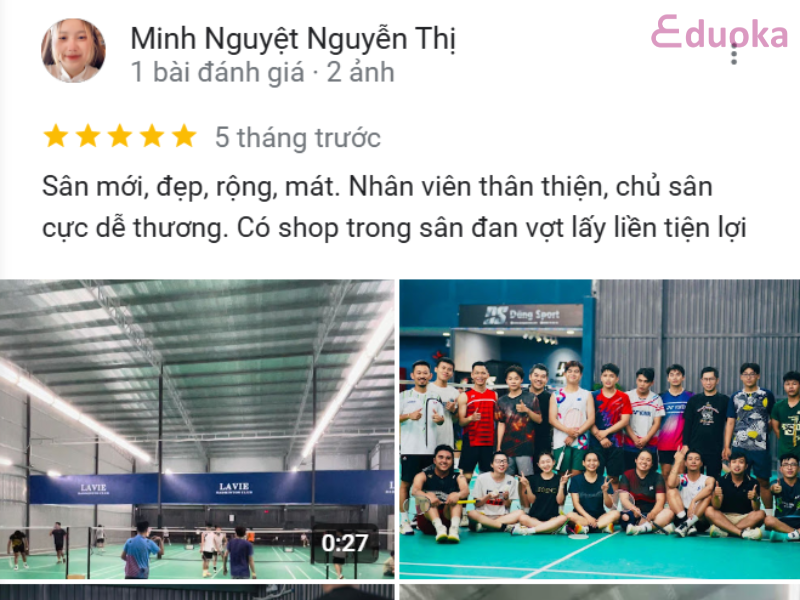 Đánh Giá Của Các Vợt Thủ Về Sân Cầu Lông Lavie 2 Thủ Đức