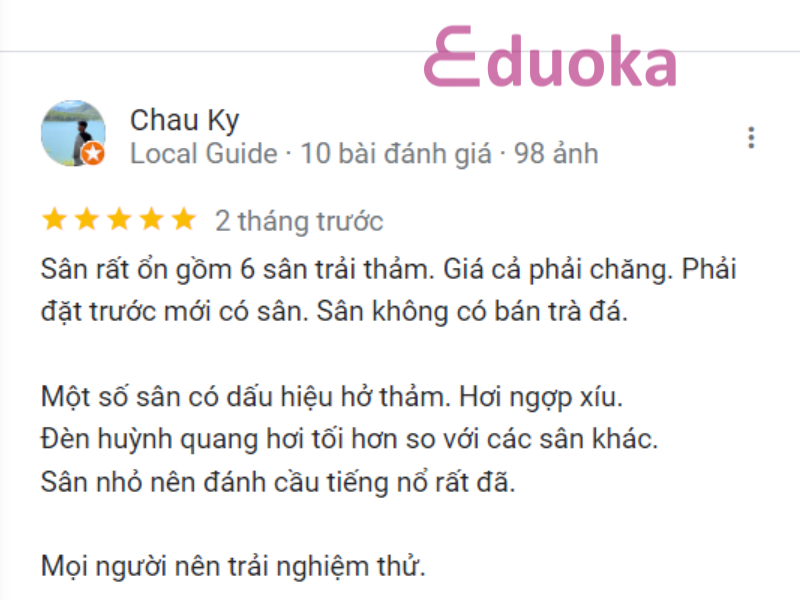 Các vợt thủ đánh giá gì về sân cầu lông Trường Thọ