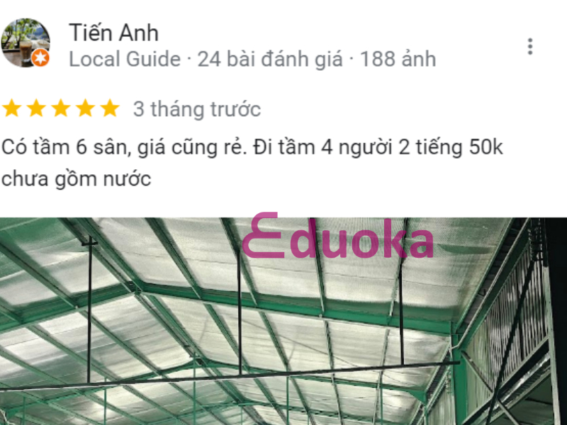 Nhận xét của lông thủ khi trải nghiệm sân cầu lông Hoa Sen