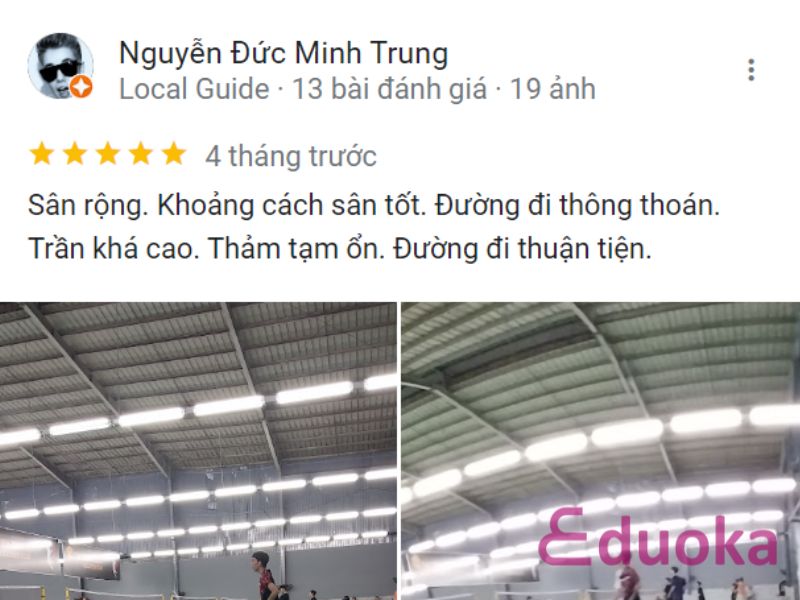 Đánh Giá của Các Vợt Thủ Về Sân Cầu Lông Tân Tiến Thắng