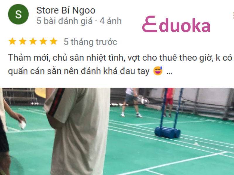 Đánh giá của vợt thủ về sân Cầu Lông Win Sport