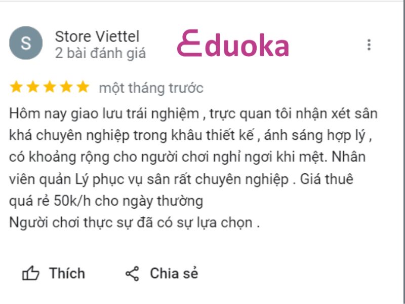 Đánh giá thực tế của các vợt thủ về sân cầu lông trường viện kiểm sát