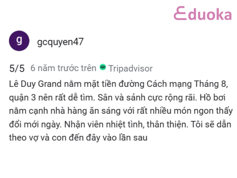Đánh giá từ khách hàng về Bể Bơi Acnos Grand Hotel