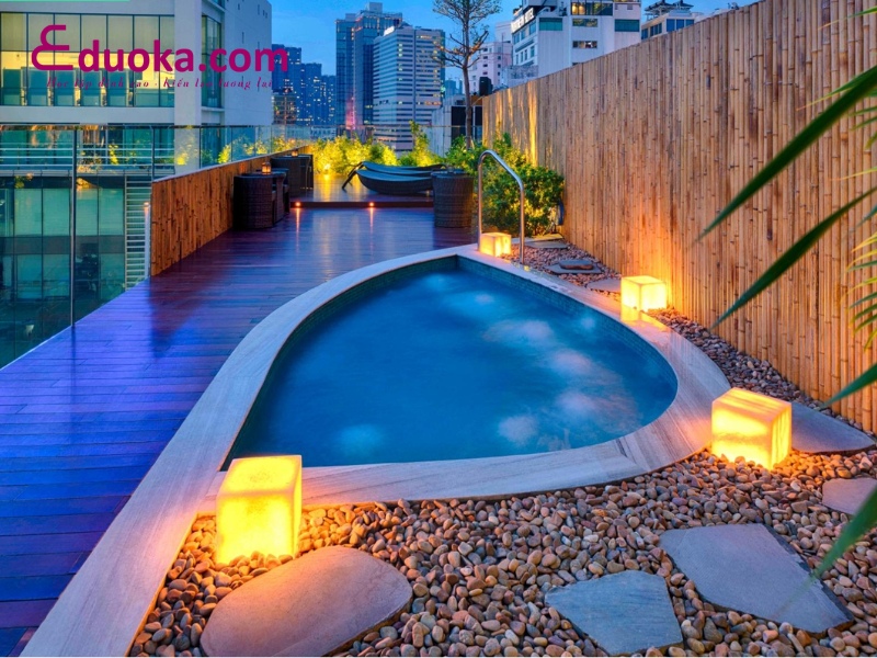 Hồ bơi nhà khách Hương Sen quận 1